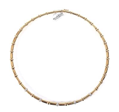 Diamantcollier zus. ca. 0,25 ct - Gioielli, arte e antiquariato