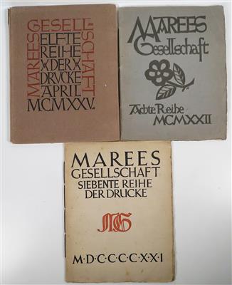 Drei künstlerisch gestaltete Hefte der Marees-Gesellschaft - Schmuck, Kunst & Antiquitäten