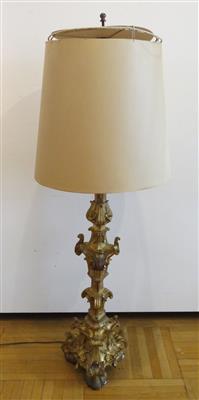 Bodenstandlampe aus barockem Altarleuchter - Schmuck, Kunst & Antiquitäten