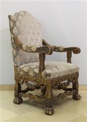 Historismus-Armfauteuil im Frühbarockstil, 2. Hälfte 19. Jahrhundert - Schmuck, Kunst & Antiquitäten