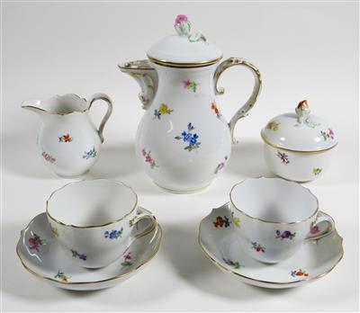 Tete-a-tete für Mokka, Meissen, 2. Hälfte 20. Jahrhundert - Gioielli, arte e antiquariato