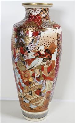 Satsuma-Vase, Japan um 1900 - Klenoty, umění a starožitnosti