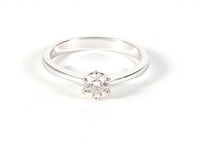 Solitärring ca. 0,25 ct - Jewellery, antiques and art