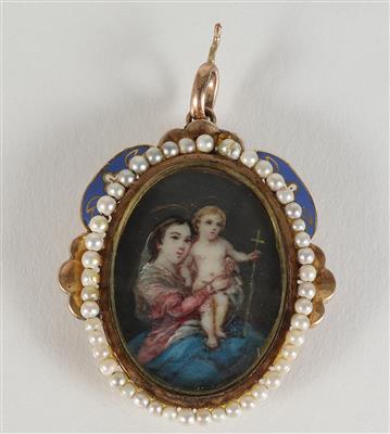 Angehänge mit Heiligenmotiv, 19. Jahrhundert - Jewellery, antiques and art