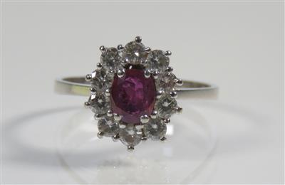 Brillantdamenring zus. ca. 0,80 ct - Jewellery, antiques and art