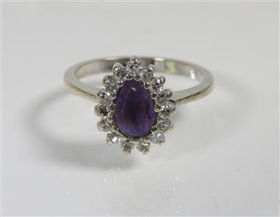 Diamantdamenring zus. ca. 0,30 ct - Jewellery, antiques and art