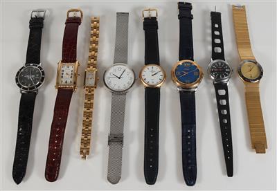 Sammlung vo 8 Armbanduhren - Gioielli, arte e antiquariato