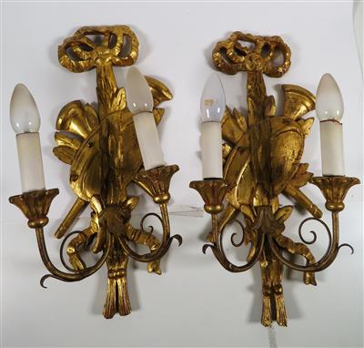 Paar klassizistische Wandappliken im Louis-Seize-Stil - Jewellery, antiques and art