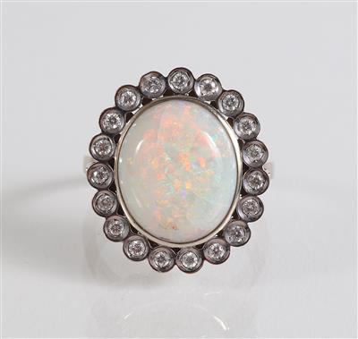 Brillant Opal Ring - Schmuck, Kunst & Antiquitäten
