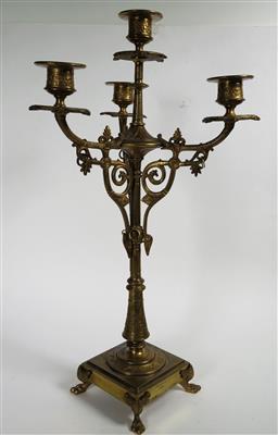 Vierflammiger klassizistischer Kerzenständer, 1. Hälfte 19. Jahrhundert - Jewellery, antiques and art