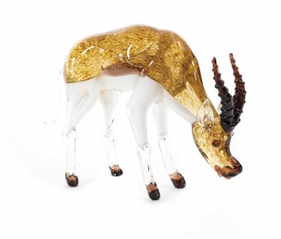 Antilope, Alessandro Barbaro, Murano Anfang 21. Jahrhundert - Schmuck, Kunst & Antiquitäten