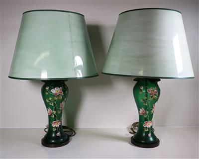 Paar große Tischlampen, Böhmen um 1900 - Jewellery, antiques and art