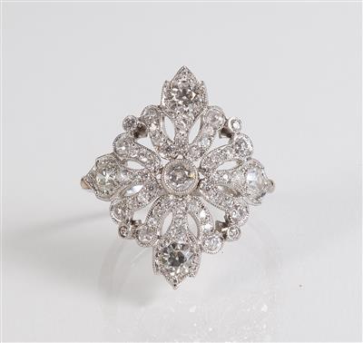 Altschliffdiamantdamenring zus. ca. 2,6 ct - Schmuck, Kunst & Antiquitäten