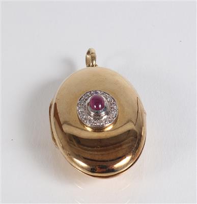 Diamantmedaillon - Jewellery, antiques and art
