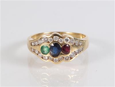 Brillant Farbstein Ring - Gioielli, arte e antiquariato