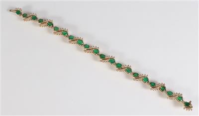 Brillant Smaragd Armband - Schmuck, Kunst & Antiquitäten