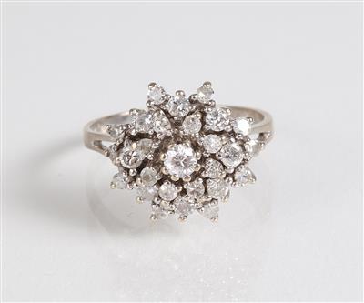 Brillant Diamantdamenring zus. ca. 1 ct - Schmuck, Kunst & Antiquitäten