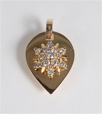 Brillantanhänger zus. ca. 0,65 ct - Jewellery, antiques and art