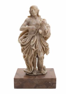 Johannes der Täufer mit dem Lamm Gottes, Italienisch?, 17. Jahrhundert - Klenoty, umění a starožitnosti