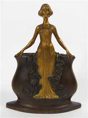 Figurale Jugendstilvase, Charles Korschann (Brno 1872-1943), um 1900 - Schmuck, Kunst & Antiquitäten