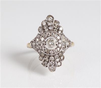 Diamantring zus. ca. 0,45 ct - Gioielli, arte e antiquariato