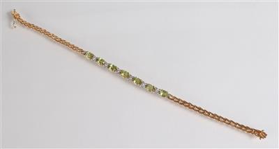 Brillantarmkette zus. ca. 0,40 ct - Jewellery, antiques and art