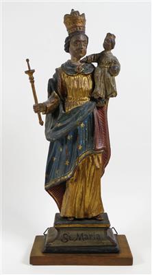 Muttergottes mit Kind, Alt-Österreich, 19. Jahrhundert - Gioielli, arte e antiquariato