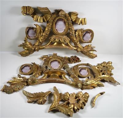 Paar klassizistische Altaraufsatzteile oder Supraporten, 1. Hälfte 19. Jahrhundert - Schmuck, Kunst & Antiquitäten