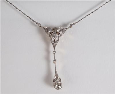 Diamantcollier zus. ca. 1,45 ct - Gioielli, arte e antiquariato