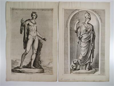 Paar Stiche des 17. Jahrhunderts: a) Melchior Küsel (Küsell) - Gioielli, arte e antiquariato