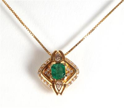 Brillant Diamantanhänger zus. ca. 0,30 ct - Schmuck, Kunst & Antiquitäten
