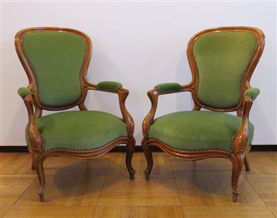 Paar Spätbiedermeier Fauteuils - Gioielli, arte e antiquariato