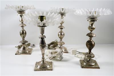 Vier Tischlampen in Form von Kerzenleuchtern - Gioielli, arte e antiquariato
