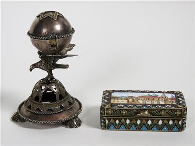 Konvolut von einem Besamim-Behälter und einem Döschen, Russland, 19./20. Jahrhundert - Gioielli, arte e antiquariato