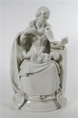 Mutter (Madonna) mit Kind, Hutschenreuther, Selb, um 1940/60 - Schmuck, Kunst & Antiquitäten