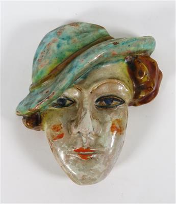 Frauenkopf-Wandmaske, D. Sallmutter, 1922 - Jewellery, antiques and art