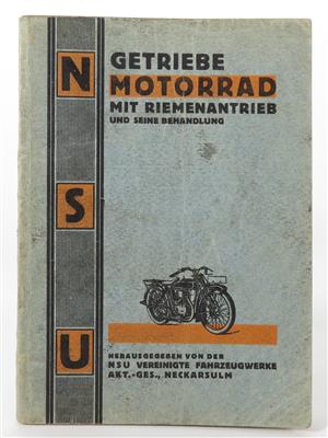 NSU Betriebsanleitung "Motorrad mit Riemenantrieb" - Jewellery, antiques and art