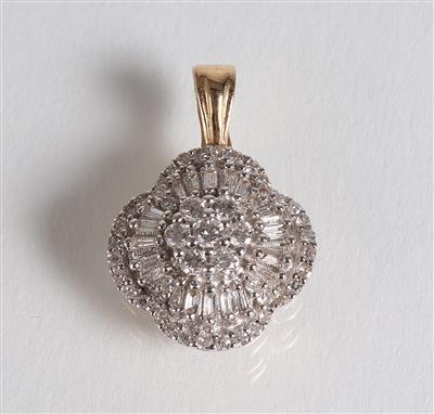 Brillant-Diamantanhänger - Jewellery, antiques and art