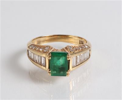 Brillant Diamantring zus. ca.1 ct - Jewellery, antiques and art