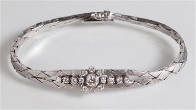 Brillantarmkette zus. ca. 045 ct - Jewellery, antiques and art