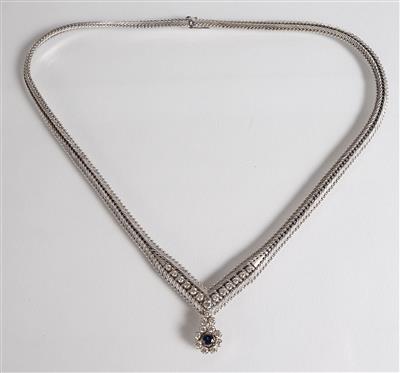 Brillantcollier zus. 0,95 ct - Klenoty, umění a starožitnosti