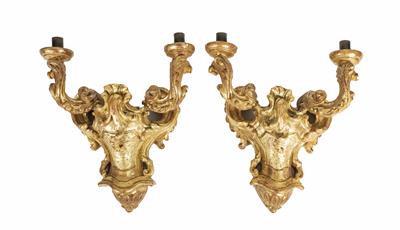 Paar ausgefallene Appliken, 18./19. Jahrhundert - Jewellery, antiques and art