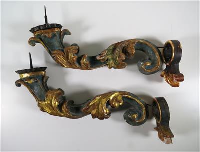 Paar Wandappliken, vermutlich 18. Jahrhundert - Klenoty, umění a starožitnosti