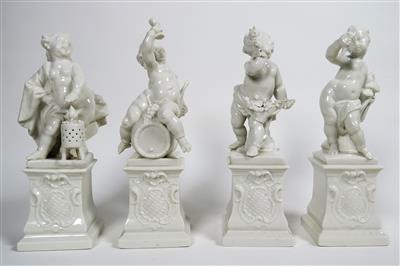 4 Putti als Frühling, - Schmuck, Kunst & Antiquitäten