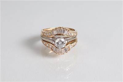 Brillant Diamantdamen-Setring zus. ca. 1 ct - Jewellery, Works of Art and art