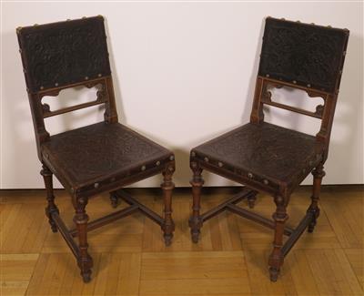 Paar Historismus-Sessel, 4. Viertel 19. Jahrhundert - Schmuck, Kunst & Antiquitäten