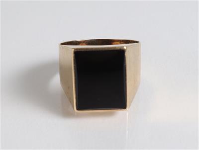 Herren Onyxring - Gioielli, arte e antiquariato