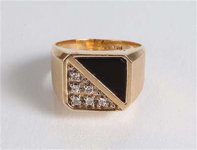 Brillant Onyxring - Gioielli, arte e antiquariato