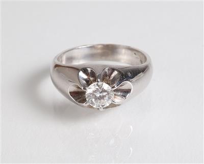 Brillant Solitärring 0,55 ct - Jewellery, Works of Art and art