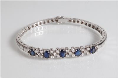 Diamantarmband zus. 0,72 ct - Klenoty, umění a starožitnosti